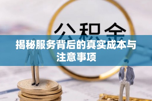 运城揭秘服务背后的真实成本与注意事项
